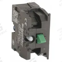 SCHNEIDER Contact Block: 22 mm Panel Mounting Size, 1NO, Momentary, XACA/XAPS2/XB4/XB5/ZB2 Series (MPN ZB2BE101). Key specifications — Switch Action: Momentary; Terminal Connection Type: Screw Clamp Terminals; Brand: SCHNEIDER; Compatible with Series: XAPS2.