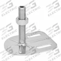 JW WINCO Male-End Leveling Mount: Swiveling Stud, 3/4"-10 Thread Size, 3 3/20 in, 4,496 lbf Capacity (MPN 43-80-3/4X10-150-G0-UK). Key specifications — Finish: Plain; Base Shape: Rectangular; Load Capacity: 4,496 lbf; Mounting Holes: Mounting Holes Included; Includes: Nut; Base Width: 3-3/20 in.