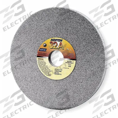 NORTON Straight Grinding Wheel: Type 1, 7" x 1/2" x 1 1/4", 32A60-GVBEP - Grinding Wheels for Moderate-to-Heavy Grinding of Tool Steels