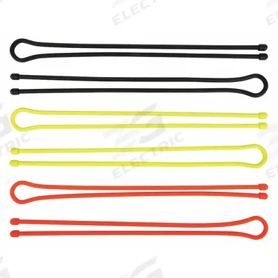 NITE IZE Gear Tie: Black/Bright Orange/Neon Yellow - Twist-Release Cable Ties