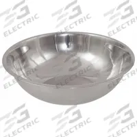 CRESTWARE Mixing Bowl: 20 qt Capacity, Stainless Steel, 18 7/8 in Outside Dia, Silver (MPN MBP20). Key specifications — Brand: CRESTWARE; Material: Stainless Steel.