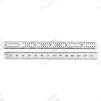 STARRETT Steel Rule, Flexible: C331-300, 12 in / 300 mm, 0.02 in Thick, 0.5 mm/1/64 in, Chrome, Flex. Key specifications — attr939978: 0.5 mm; attr934745: STARRETT; attr944509: Chrome; attr939993: Decimal; attr986193: Etched.