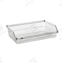 METRO Wire Shelving, Basket Shelf: 24 in x 24 in x 9 in, Steel, Chrome, Silver (MPN BSK2424NC). Key specifications — attr37510: Chrome; attr5274: Steel; attr37511: Silver; attr37505: METRO.