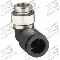 LEGRIS Push-Fit Elbow Fitting: 10 mm OD x 1/4 in Pipe Size, Push-to-Connect x MBSPP, Black, 10 PK (MPN 3199 10 13). Key specifications — Brand: LEGRIS.