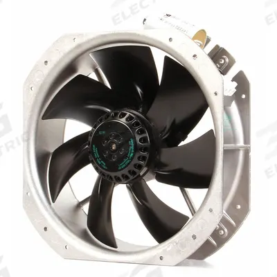 EBM-PAPST Axial Fan: 1,100 cfm Airflow @ 0.000 in SP, 11 in Ht, 3 1/8 in Dp, Terminals - Standard Square Axial Fans