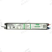 WATRAN Fluorescent Ballast: 120 to 277V AC, 1/2 Lamps Supported, 17 W_25 W_28 W_32 W_40 W Bulb Watt (MPN LPT80210). Key specifications — attr1125022: (2) F25T8; attr239899: WATRAN; attr1125144: 2.