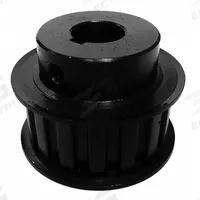 APPROVED VENDOR Timing Pulley: Trapezoidal, Fixed, For L Timing Belt Section, For 3/4 in Belt Wd (MPN 15LF075X5/8). Key specifications — Brand: APPROVED VENDOR; Tooth Profile: Trapezoidal; Finish: Black Oxide.