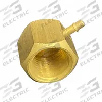 MEM-CO Barbed Fitting Elbow: 1/8 in Pipe x 1/8 in ID Size, FBSPP x Barbed, Brass, Beaded Barb (MPN 1/8BSPP-FLB3). Key specifications — Brand: MEM-CO.