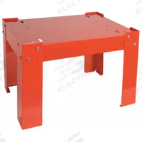 DURHAM MFG Base for Slide Rack Cabinet: 20 1/2 in Overall Wd, 16 1/2 in Overall Dp, Steel, Red (MPN 304-17). Key specifications — Color: Red; Brand: DURHAM MFG; Product Type: Base; Material: Steel.