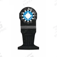BOSCH Oscillating Tool Blade: 1 3/4 in Blade Wd, 3 1/2 in Overall Lg, Plunge Cutting, Carbide (MPN OSL134CC). Key specifications — attr1097473: Metal; attr1097476: BOSCH; attr1097456: Plunge Cutting.