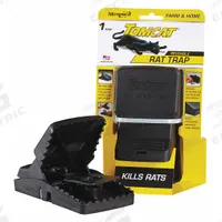 TOMCAT Rat Trap: Snap Trap, 8 3/4 in Overall Ht, 5 1/4 in Overall Wd, Plastic, Reusable (MPN 33521). Key specifications — Reusable: Yes; Material: Plastic; Brand: TOMCAT.