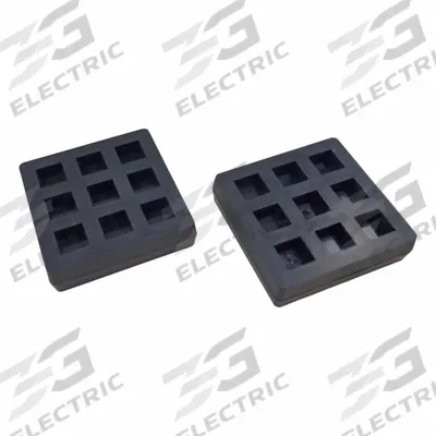 APPROVED VENDOR Vibration Isolator Pad: EPDM, Waffle Pad Top, 3 in Lg, 3 in Wd, 3/4 in Ht - Vibration-Isolating Pads & Sheets