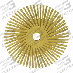 SCOTCH-BRITE Radial Bristle Disc: Type A, 3 in Dia, Ceramic, 80 Grit, 40 PK (MPN 61500139375). Key specifications — Brand: SCOTCH-BRITE; Connection Type: TR Quick-Change.