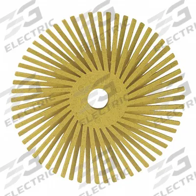 SCOTCH-BRITE Radial Bristle Disc: Type A, 3 in Dia, Ceramic, 80 Grit - Cleaning Radial Bristle Discs for All Metals