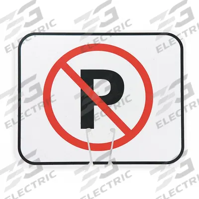 APPROVED VENDOR Traffic Cone Sign: ABS Plastic, 10 3/8 in Ht, 12 3/4 in Lg - Signs for Traffic Cones