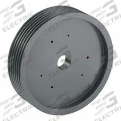 APPROVED VENDOR V-Belt Pulley: B184, 6 Groove, 18.75 in OD, Bushed Bore, SF, Quick Detachable (MPN 6B184SF). Key specifications — Pulley Industry Number: B184; Pitch Diameter: 18.4 in (5L, B); For Belt Section (broad, with similar types): 5L, B, or BX.