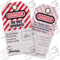 MASTER LOCK Self-Laminating Photo ID Danger Tags: Danger, Do Not Operate, Write-On Surface, English (MPN S4801)