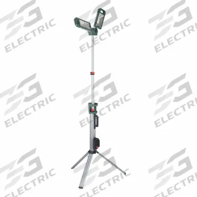 METABO Jobsite Light: Site Light, 5,000 lm Max., 2 Modes, 79 15/16 in Max. Ht - Metabo Work Lights & Jobsite Lights