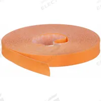 RIP-TIE Hook-and-Loop Cable Tie Roll: 30 ft Lg, 0.5 in Wd, 18 lb Tensile Strength, Orange, Polyester (MPN G-05-030-O). Key specifications — Color: Orange; Material: Polyester; Brand: RIP-TIE.