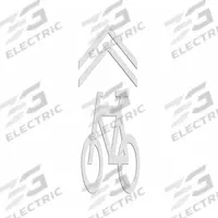 RAE Preformed Thermoplastic Pavement Markings: Bicycle Shared Lane, White, 9 3/8 ft Lg, 40 in Wd (MPN PR-TH-3576). Key specifications — Legend: Bicycle Shared Lane; Brand: RAE; Color: White; Adhesion Method: Hand Torch; Material: Thermoplastic.