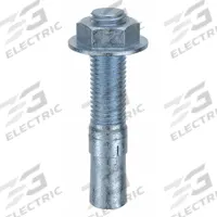 MKT FASTENING Wedge Anchor: 4 1/4 in Overall Lg, 3/4 in Dia, 3/4"-10 Thread Size, Steel, 25 PK (MPN 2534414). Key specifications — Brand: MKT FASTENING; Anchor Type: Wedge; Finish Type: Zinc Yellow.