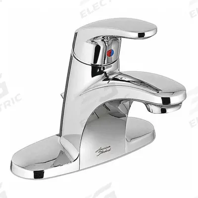AMERICAN STANDARD Mid Arc Bathroom Faucet: Colony Pro, Metal, Chrome Finish, 1.2 gpm Flow Rate - Centerset Handle Bathroom Faucets