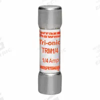 MERSEN Fuse: TRM Series, Midget, Time-Delay, 250 mA, 250 V AC, 13/32 in x 1 1/2 in, Non-Indicating (MPN TRM1/4). Key specifications — Series: TRM; Brand: MERSEN.