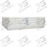 SAFCO PRODUCTS Flat File Cabinet Base: Gray, 4 3/4 in Overall Ht, 30 in Overall Dp, Closed Base (MPN 4973LG). Key specifications — attr988652: SAFCO PRODUCTS; attr988656: Gray.