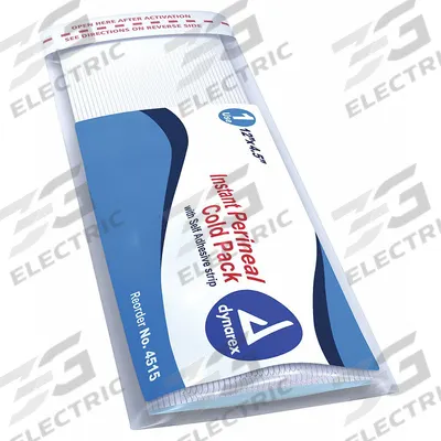 DYNAREX Perineal Cold Pack: 12 in Temp Pack Lg, 4 1/2 in Temp Pack Wd, 4515 - Disposable Cold Packs
