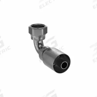 Parker Hydraulic Crimp Fitting: Steel x Steel, 90° Elbow, -10 For Hose Dash Size - Parker Crimp Hydraulic Hose Fittings with ORS Connection