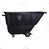GRAINGER Tilt Truck: 27 cu ft, 850 lb, 77 in L x 33 in W x 42 1/2 in H, (2) Axle-Mounted/(2) Swivel (MPN 21VK49). Key specifications — Color: Black; Brand: GRAINGER; Caster/Wheel Configuration: (2) Swivel.