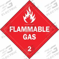 BRADY DOT Container Placard: Flammable Gas, 10 3/4 in x 10 3/4 in, 10 3/4 in Label Ht, Placard (MPN 63442). Key specifications — Brand: BRADY; Message: Flammable Gas.
