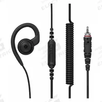 MOTOROLA Earpiece: Fits Motorola, For CLPe Series, Ear Hook, Push To Talk, Black, 1 Wires, Wired (MPN PMLN8077A). Key specifications — attr921014: 2.5 mm Standard; attr921008: CLPe; attr921002: Yes; attr920998: PMLN8077A; attr921012: MOTOROLA.