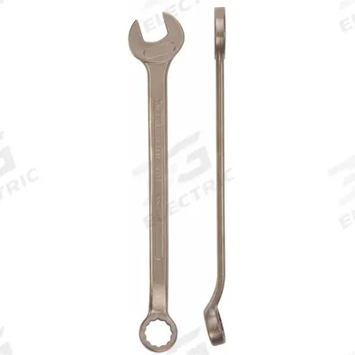AMPCO Combination Wrench: Aluminum Bronze Nickel, Natural, 20 mm Head Size - Metric Nonsparking, 12-Point Combination Wrenches