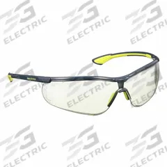 HEXARMOR Safety Glasses: Clear/Gray Lens, Half-Frame, Anti-Fog/Hard Coat/Photochromic/TruShield® (MPN 11-15005-08). Key specifications — Brand: HEXARMOR; Frame Color: Charcoal/High-Visibility Yellow; Lens Color: Clear/Gray; Lens Properties: Anti-Fog / Scratch-Resistant / Photochromic.