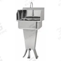 SANI-LAV Hands-Free Sink: 41 1/2 in Overall Ht, 17 in Bowl Lg, 7 in Bowl Dp, 0.5 gpm Flow Rate (MPN 5031-0.5). Key specifications — Includes Side Splash: Side Splash Not Included; Brand: SANI-LAV.