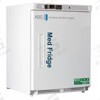 AMERICAN BIOTECH SUPPLY Lab Refrigerator: 4.6 cu ft, Undercounter, 2°C to 7°C, 24 1/2 in Overall Dp (MPN PH-ABT-HC-UCBI-0404-ADA). Key specifications — Door Opening Style: Right; Color: White; Alarm Type: Temperature; Manufacturer Part Number: PH-ABT-HC-UCBI-0404-ADA; Brand: AMERICAN BIOTECH SUPPLY; Product Type: Lab Refrigerator; Door Type: Swing Solid; Refrigerant Type: R-600a.
