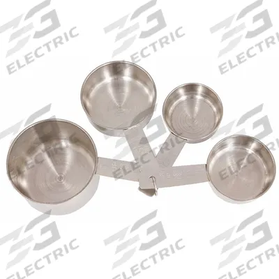 CRESTWARE Measuring Cup Set: Dry/Liquid, 0.25 C_0.33 C_0.5 C_1 C Capacity, Stainless Steel - Measuring Cup Sets