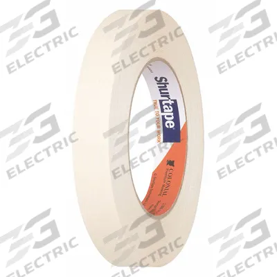 SHURTAPE Masking Tape: COL 00, Tan, 11/16 in Roll Wd, 60 1/8 yd Overall Roll Lg - General Purpose Masking Tape