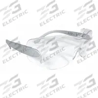 RADIANS Safety Glasses: Clear Lens Color, Frameless, Uncoated, Silver Frame Color, Sheath(TM) Series (MPN SH6-10). Key specifications — Brand: RADIANS; Eyewear Size: Universal; Frame Color: Silver; Lens Color: Clear; Series: Sheath(TM).