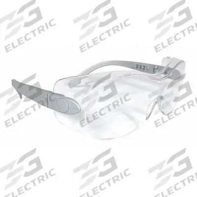 RADIANS Safety Glasses: Clear Lens Color, Frameless, Uncoated, Silver Frame Color - Adjustable Comfort-Fit OTG Safety Glasses