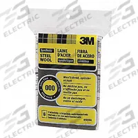 3M Synthetic Steel Wool Pad: 2 in W x 4 in L, # 000, Extra Fine, 18 PK (MPN 70070594885). Key specifications — Wool Material: Synthetic Steel; Brand: 3M; Product Type: Steel Wool Pad.