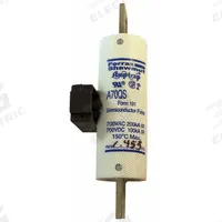 Semiconductor Fuse: A70QS Series, Fast-Acting, 100 A, 700 V AC, 700 V DC DC Volt Rating, Indicating (MPN A70QS100-4IL). Key specifications — Series: A70QS; Brand: MERSEN; Voltage Type: AC/DC.