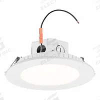 SYLVANIA Downlight: 6 in Dia, 1,200 lm, 2700K/5000K, 15 W, 120V AC, 2 11/16 in Overall Ht, White (MPN LEDMD6R1200ST9SC3TW 4/CS 1/SKU). Key specifications — Trim Color: White; LED Replacement For: 100W INC; Dimmable: Yes; Color Temperature: 2700K; Brand: SYLVANIA; Voltage: 120V AC.
