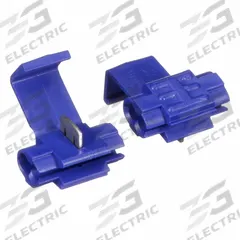 3M Insulation Displacement Connector: 2 Ports, Blue, 18 AWG – 14 AWG Run Size Range, 600 V, 500 (MPN 7000005896). Key specifications — attr1308123: 3M; attr1351571: No.