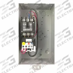 EATON Definite Purpose Starter: Non-Reversing, 3 Poles, 15 A, 120V AC Coil, Thermal Protection (MPN A27CGC15AP16). Key specifications — Brand: EATON; Thermal Units Required: None (Includes Integrated Bimetallic Elements).