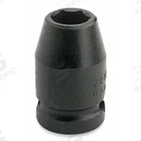 PROTO Impact Socket: 3/8 in Drive Size, Metric, 19 mm Socket Size, 6-Point, Std, 1 1/8 in Overall Lg (MPN J7219M). Key specifications — attr1215501: PROTO; attr1215515: Black Oxide; attr1215518: 19 mm.