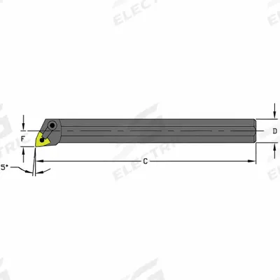 ULTRA-DEX USA Indexable Boring Bar: S32V MWLNL4 (MPN 957-000-444) - Indexable Boring Bars