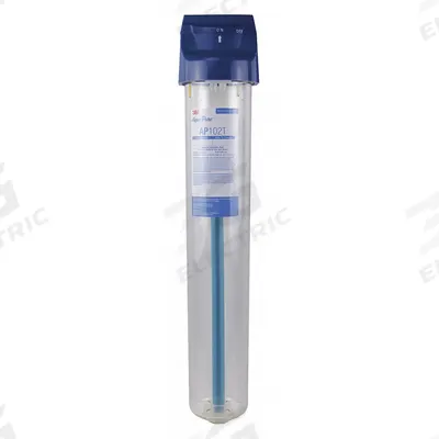 3M AQUA-PURE Water Filter Housing: 3/4 in, NPT, Female, 24 1/8 in Overall Ht - 3M Water Filter Cartridge Housings