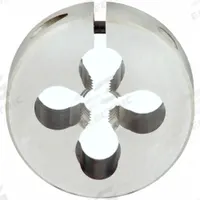 OSG Round Threading Die: #12-24 UNC, 13/16 in OD, Solid, High Speed Steel (MPN 2728300)